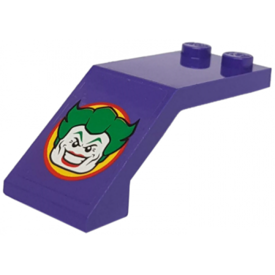 Windscreen 5 x 2 x 1 2/3 with Joker Face Pattern (Sticker) - Set 6863