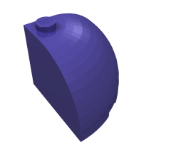 Brick, Round Corner 3 x 3 x 2 Dome Top