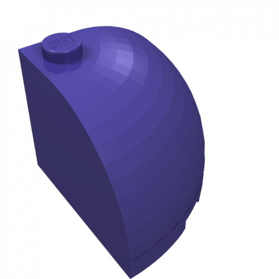 Brick, Round Corner 3 x 3 x 2 Dome Top