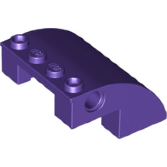 Slope, Curved 4 x 4 x 2 with Holes