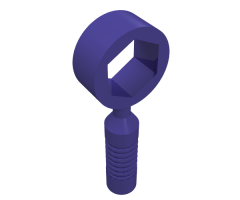 Minifigure, Utensil Tool Box Wrench - 6-Rib Handle