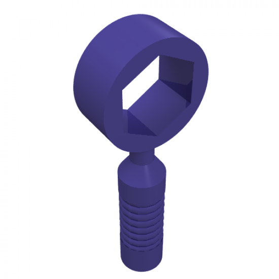 Minifigure, Utensil Tool Box Wrench - 6-Rib Handle