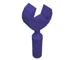 Minifigure, Utensil Tool Open End Wrench - 6-Rib Handle