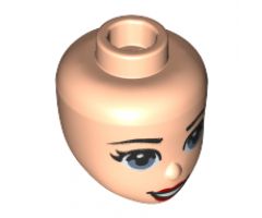 Mini Doll, Head Friends with Sand Blue Eyes, Red Lips and Open Mouth Smile Pattern