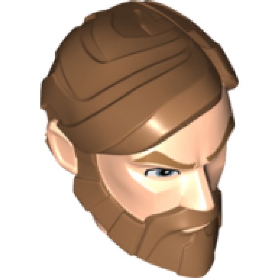 Large Figure Part Head Modified SW Obi-Wan Kenobi Pattern