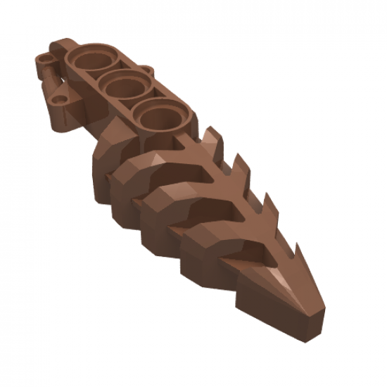 Bionicle Foot Visorak with 3 Pin Holes