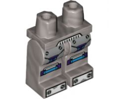 Hips and Legs with Armor, Dark Purple, Dark Azure and Silver Details Pattern