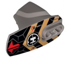 Hero Factory Armor with Ball Joint Socket - Size 5 with Red Arrows, Black and Gold Chevrons, and Hero Factory Logo Pattern