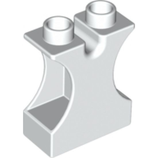 Duplo, Brick 1 x 2 x 2 with Side Cutouts and Channel in Top