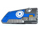 Technic, Panel Fairing # 4 Small Smooth Long, Side B with Blue and White Circles and Milano Spaceship Pattern (Sticker) - Set 76021