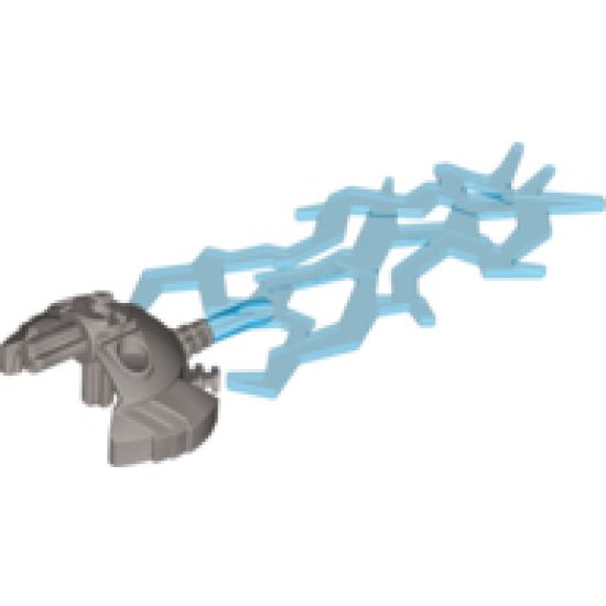Hero Factory Weapon - Triple Lightning with Marbled Blue Bolt Pattern