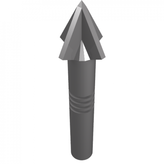 Minifigure, Weapon Harpoon, 4 Grooves in Shaft