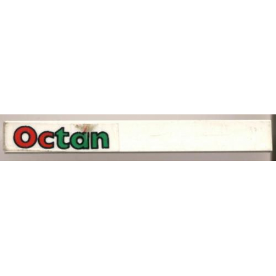 Tile 1 x 8 with Octan on Left Side Pattern (Sticker) - Set 6515