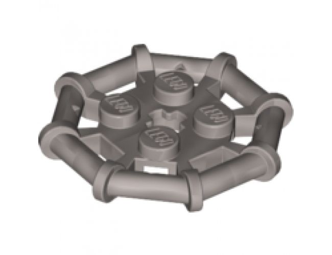 Plate, Modified 2 x 2 with Bar Frame Octagonal, Reinforced, Completely Round Studs