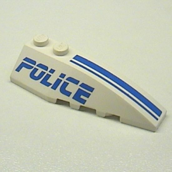 Wedge 6 x 2 Right with Police Blue Line Pattern