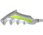 Hero Factory Weapon - Axe/Sword with Jagged Blade with Splatters on Lime Background Pattern Right (Sticker) - Set 70132