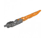 Bionicle Weapon Protector Sword with Marbled Orange Blade Pattern