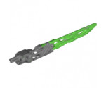 Bionicle Weapon Protector Sword with Marbled Bright Green Blade Pattern