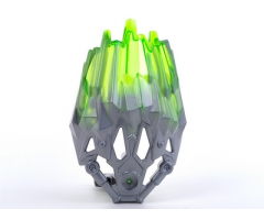 Bionicle Crystal Armor with Marbled Trans-Bright Green Pattern