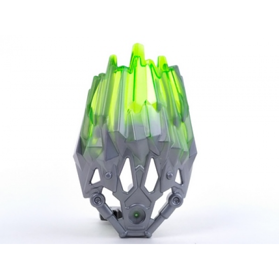 Bionicle Crystal Armor with Marbled Trans-Bright Green Pattern