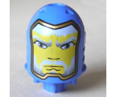 Large Figure Part Head with King Mathias Pattern - Gold Line around Face