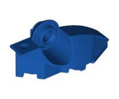 Large Figure Part Foot with Rotation Ball Joint Half (Vertical Side)