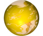 Ball Bionicle Zamor Sphere with Marbled Yellow Pattern