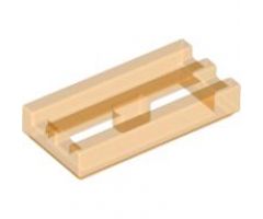Tile, Modified 1 x 2 Grille with Bottom Groove / Lip