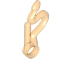 Minifigure, Weapon Whip Bent with Snake Head and Pin Hole