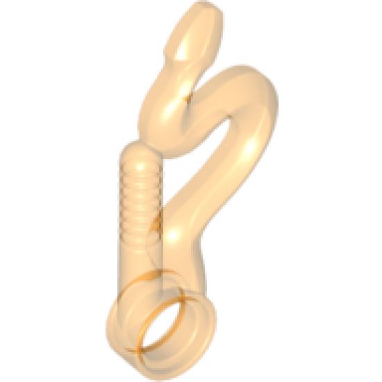 Minifigure, Weapon Whip Bent with Snake Head and Pin Hole