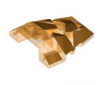 Wedge 4 x 4 Fractured Polygon Top with Gold Facets Pattern