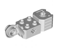 Technic, Brick Modified 2 x 2 with Axle Hole, Rotation Joint Ball Half (Vertical Side), Vertical Axle Hole End (Fist)