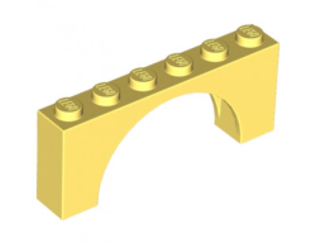 Arch 1 x 6 x 2 - Medium Thick Top without Reinforced Underside