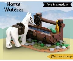 Horse Waterer - Lego Castle Medieval Moc