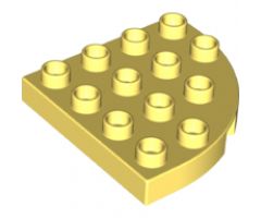 Duplo, Plate Round Corner 4 x 4