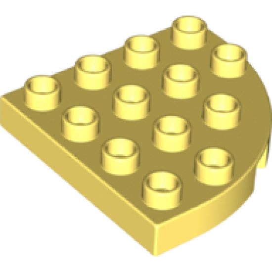 Duplo, Plate Round Corner 4 x 4