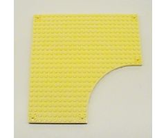 Brick, Modified 24 x 24 without 12 x 12 Quarter Circle, with Peg at each Corner