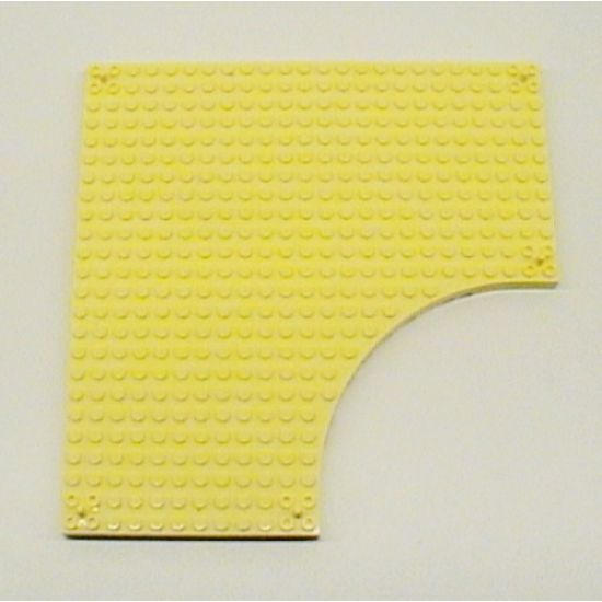Brick, Modified 24 x 24 without 12 x 12 Quarter Circle, with Peg at each Corner