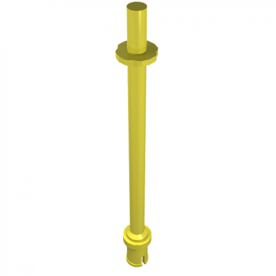 Bar 8L with Stop Rings and Pin (Technic, Figure Accessory Ski Pole) - Flat End