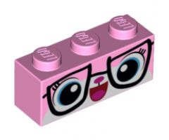 Brick 1 x 3 with Cat Face with Glasses Pattern (Biznis Kitty)