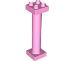 Duplo Support Column 2 x 2 x 6 Round with Open Latticed Back