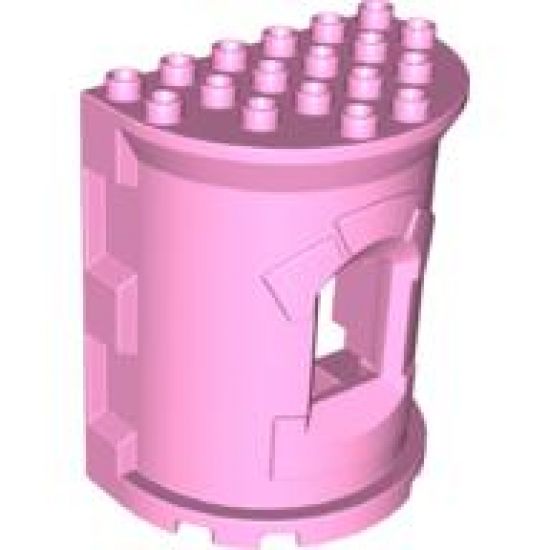Duplo, Building Wall 4 x 6 x 6 Curved Turret - Castle