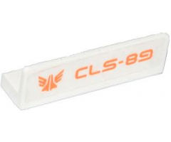 Panel 1 x 4 x 1 with Galaxy Squad Logo and 'CLS-89' Pattern Model Right Side (Sticker) - Set 70707