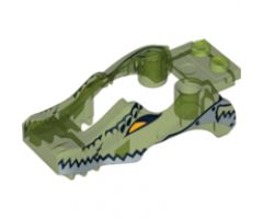 Riding Cycle Flywheel Fairing Crocodile Shape with Silver Crocodile Pattern (70112)