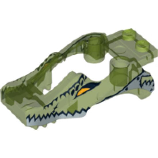 Riding Cycle Flywheel Fairing Crocodile Shape with Silver Crocodile Pattern (70112)