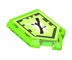 Tile, Modified 2 x 3 Pentagonal with Nexo Power Shield Pattern - Boom Stick