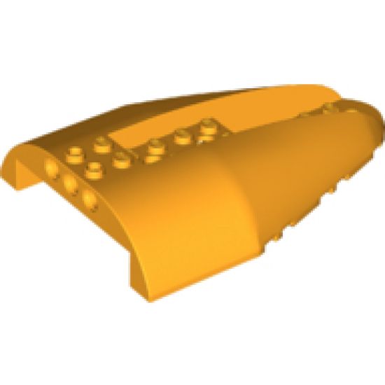 Aircraft Fuselage Aft Section Curved Top 8 x 12 with 6 Holes