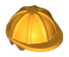 Minifigure, Headgear Helmet Construction with Medium Nougat Hair Pattern