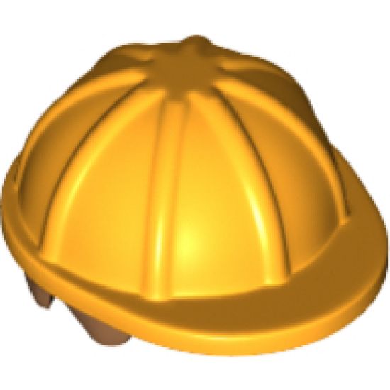 Minifigure, Headgear Helmet Construction with Medium Nougat Hair Pattern