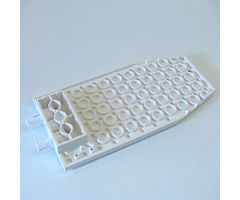 Wedge, Plate 6 x 12 x 1 Cut Corners with 2 Fixed Rotatable Pins